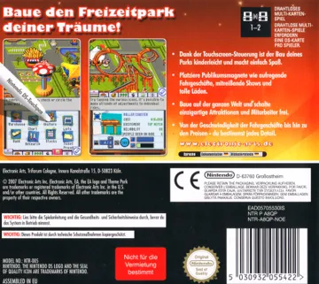 Theme Park DS (Japan) (En,Ja,Fr,De,Es,It) box cover back